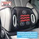 Black SuBoZhuLiuJ Electric Waist Pillow Car Back Mat Vehicle Massage Seat Support Lumbar Cushion 