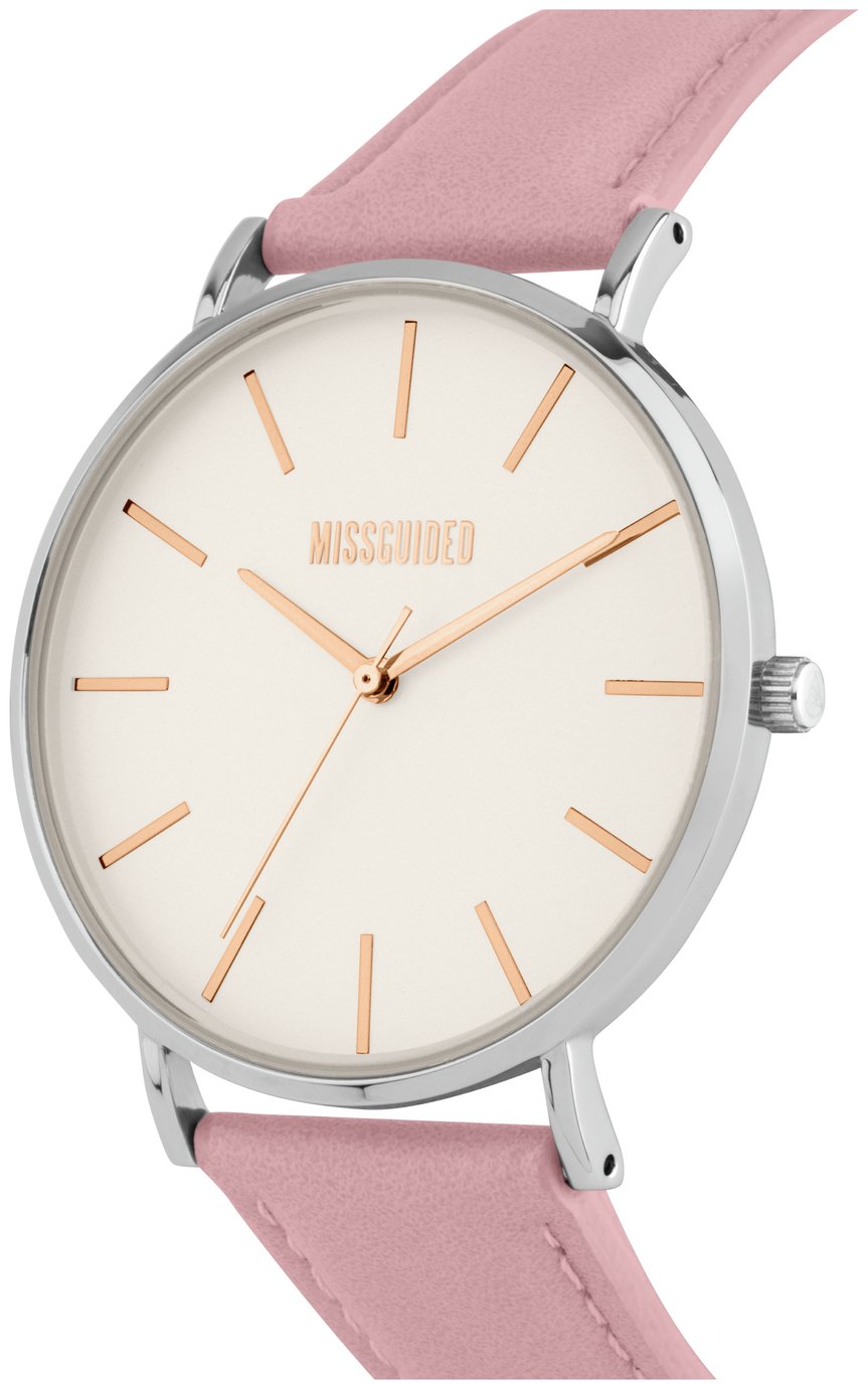 Missguided Pink Faux Leather Strap Watch Review