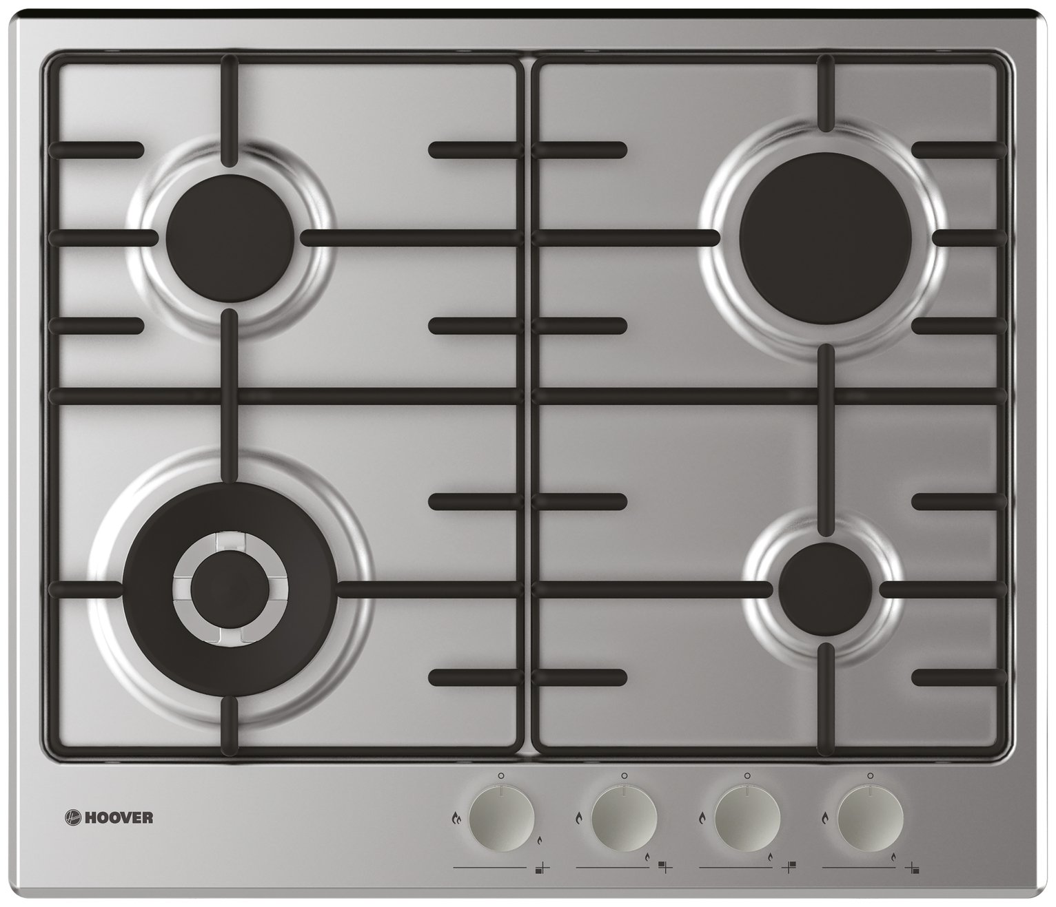 Hoover HHW6BF4MX Gas Hob - Stainless Steel