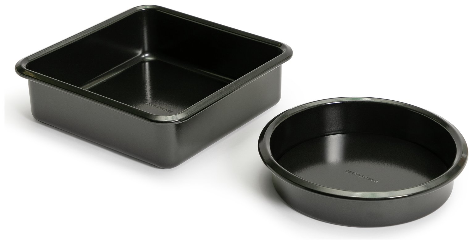 Argos Home 2 Piece Non Stick Cake Tins