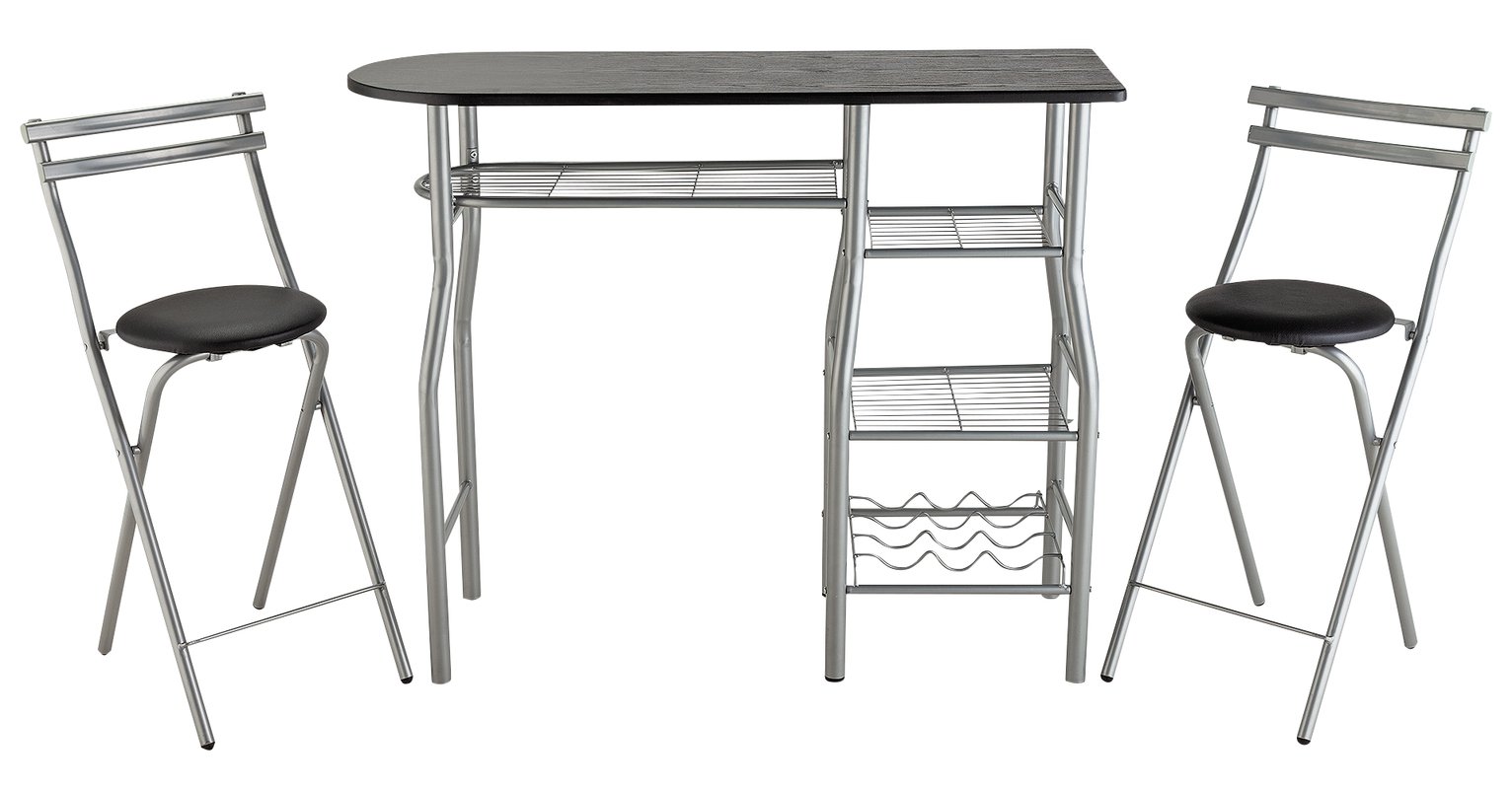 Argos Home Leon Wood Effect Bar Table & 2 Stools Review