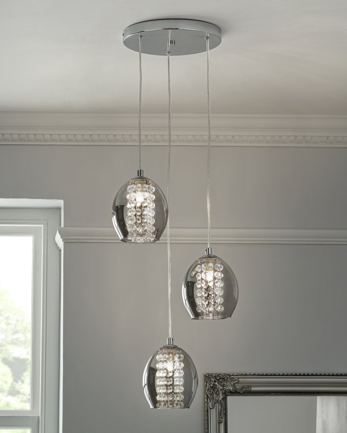 Argos Home Palm Luxe 3 Light Cluster Pendant Light Reviews Updated