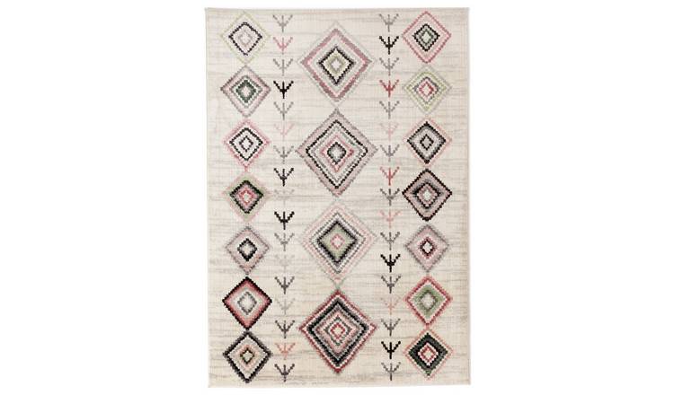 Habitat Blush Pink Cut Pile Rug - 170x120cm