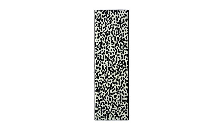 Buy Homemaker Dalmatian Runner 67x200cm Black and White Hallway