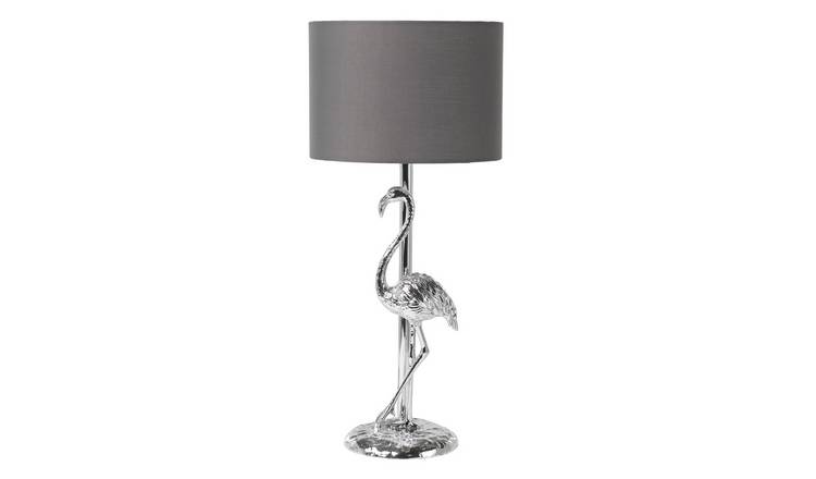 Buy Argos Home Palm Luxe Flamingo Table Lamp Chrome Table