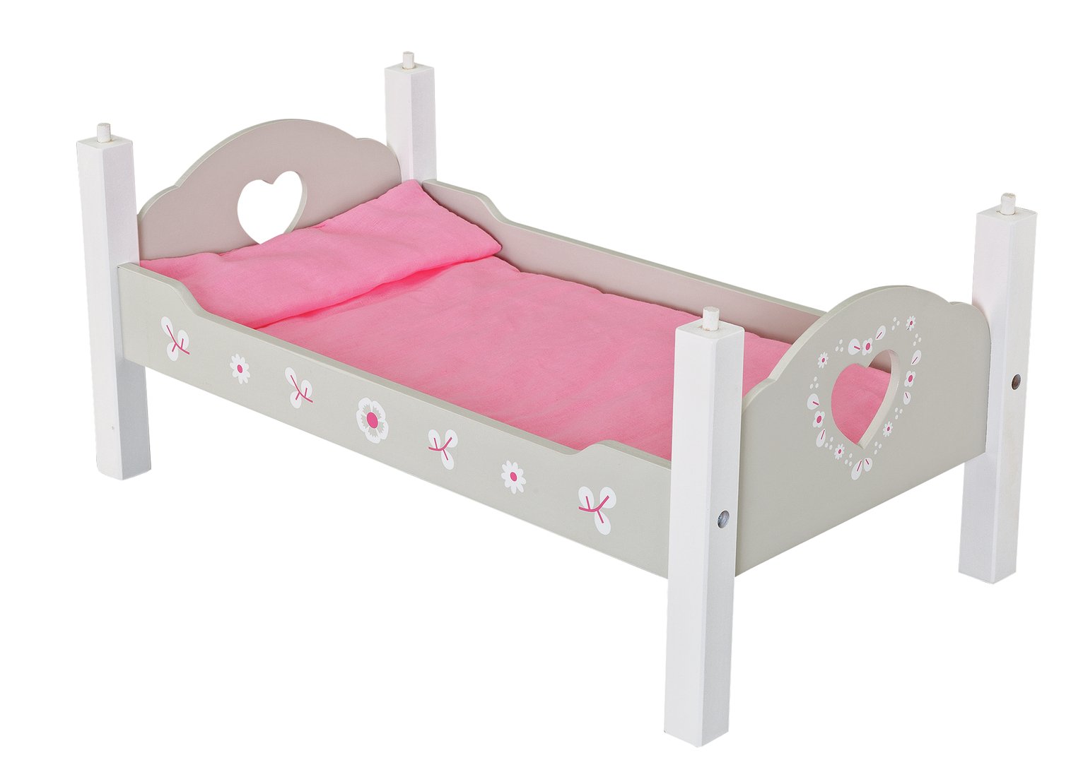 chad valley wooden dolls cot