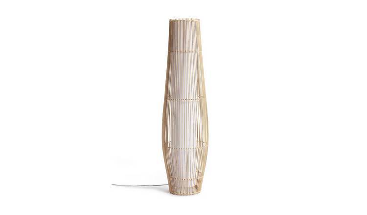 Argos rattan on sale floor lamp