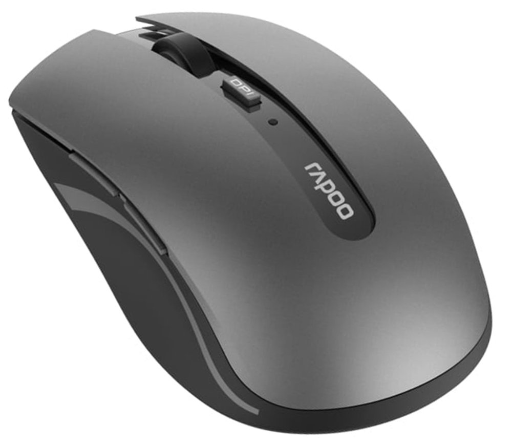 Rapoo 7200M Multi-Mode Wireless Mouse - Dark Grey