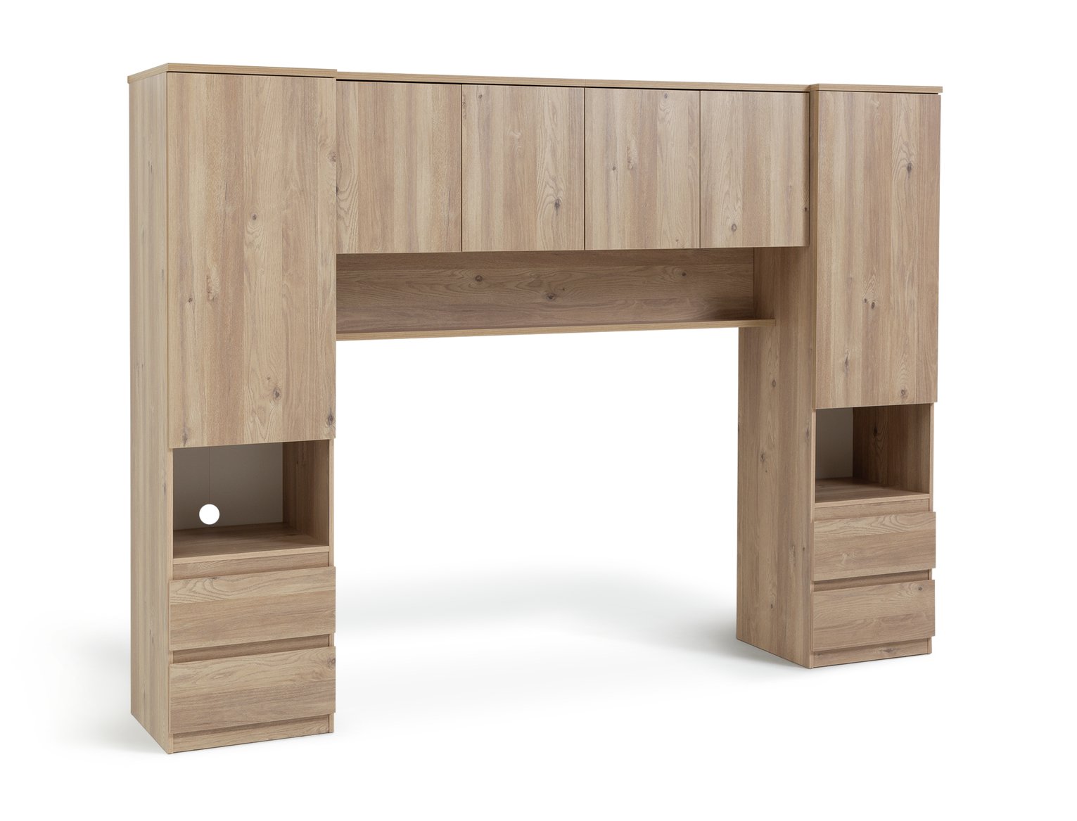 Habitat Jenson Overbed Unit - Oak Effect