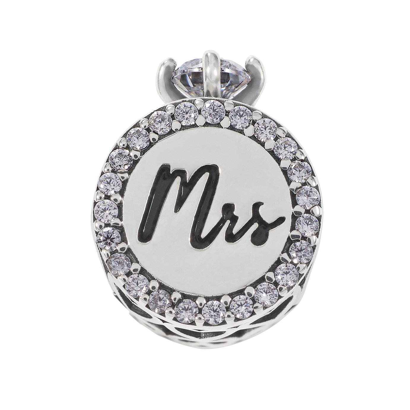 Moon & Back Sterling Silver Cubic Zirconia Mrs Ring Charm Review