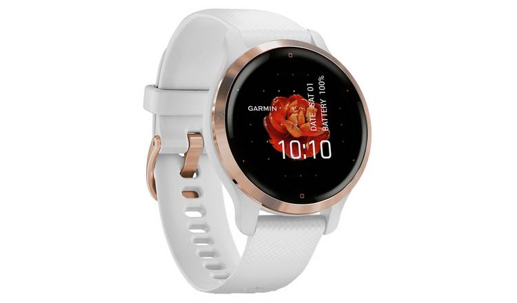 Garmin Venu 2S GPS Smart Watch - Rose Gold / White