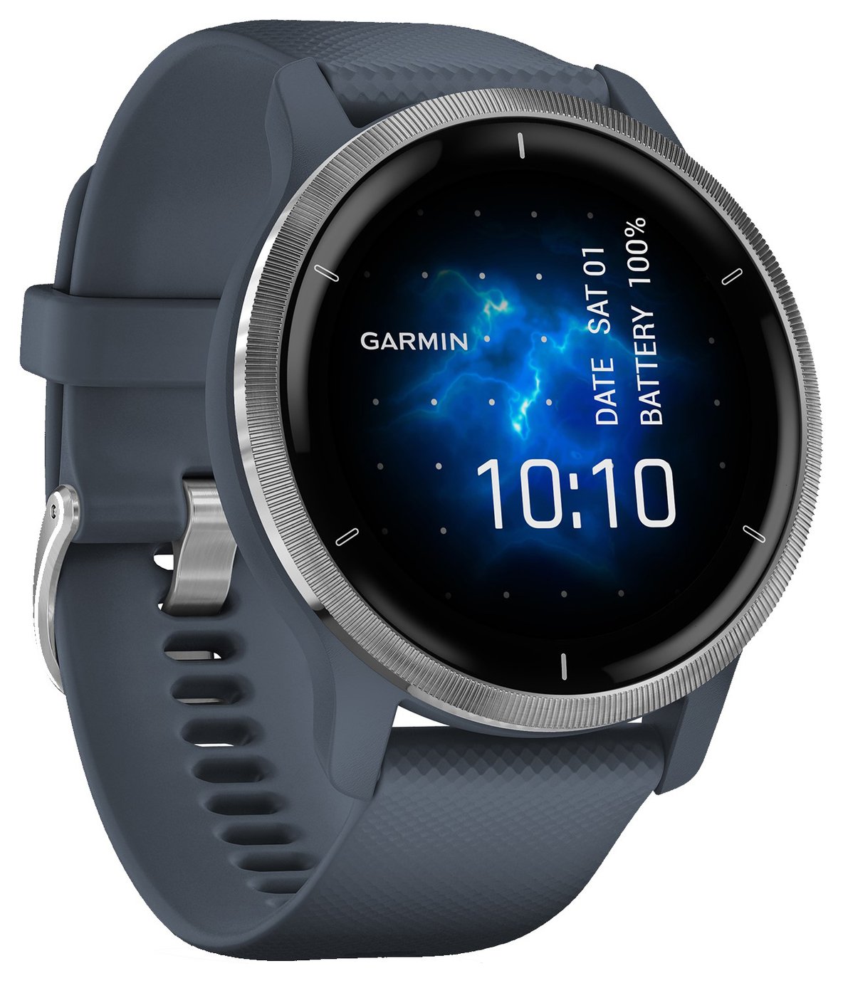Buy Garmin Venu 2 GPS Smart Watch - Silver / Granite Blue | Fitness  equipment | Argos