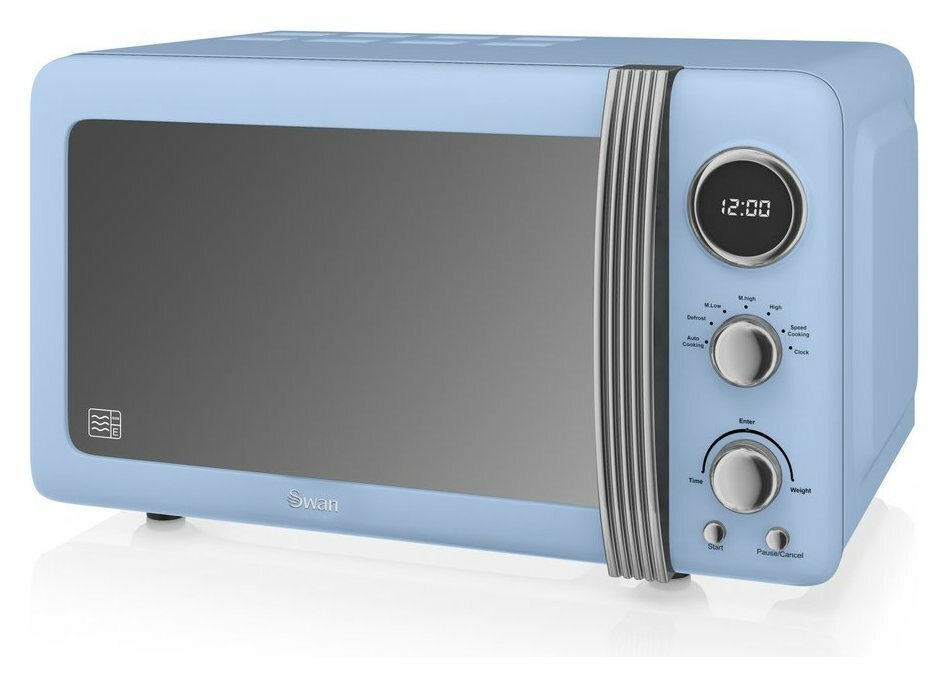 Swan 800W Standard Microwave SM22030BLN - Blue