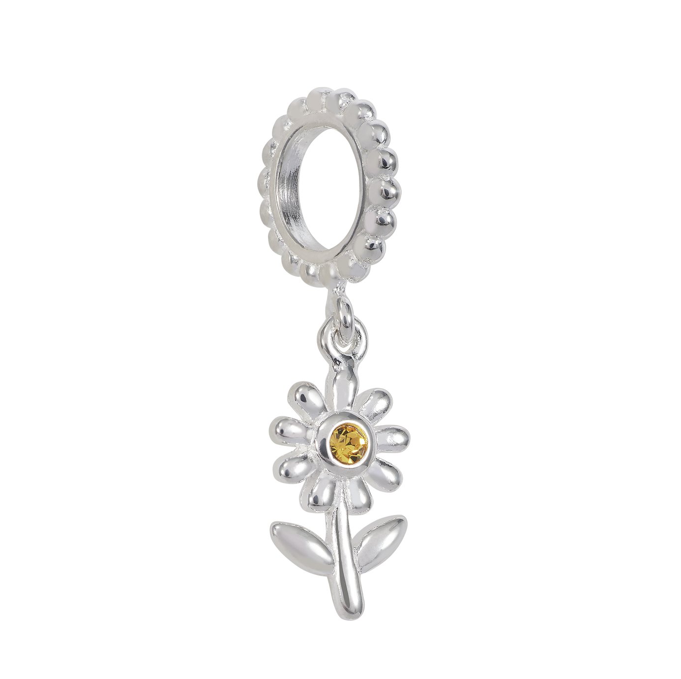 Moon & Back Sterling Silver Cubic Zerconia Daisy Drop Charm Review