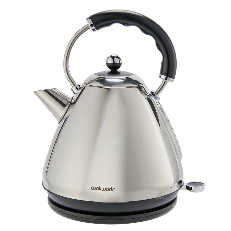 Cookworks Pyramid Kettle - Stainless Steel 0