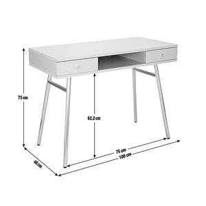 Grey and top rose gold desk