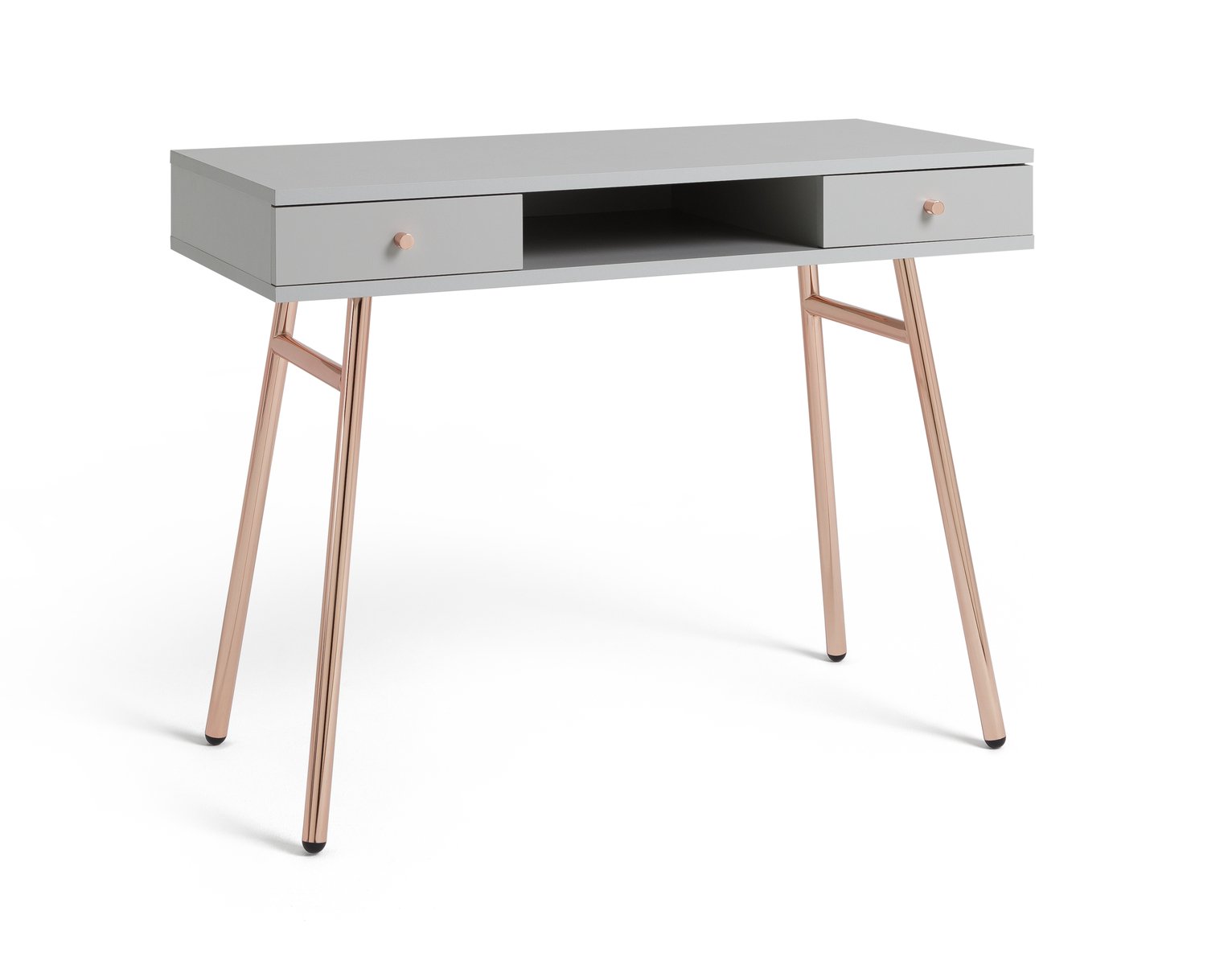 Habitat Valence Office Desk - Rose Gold