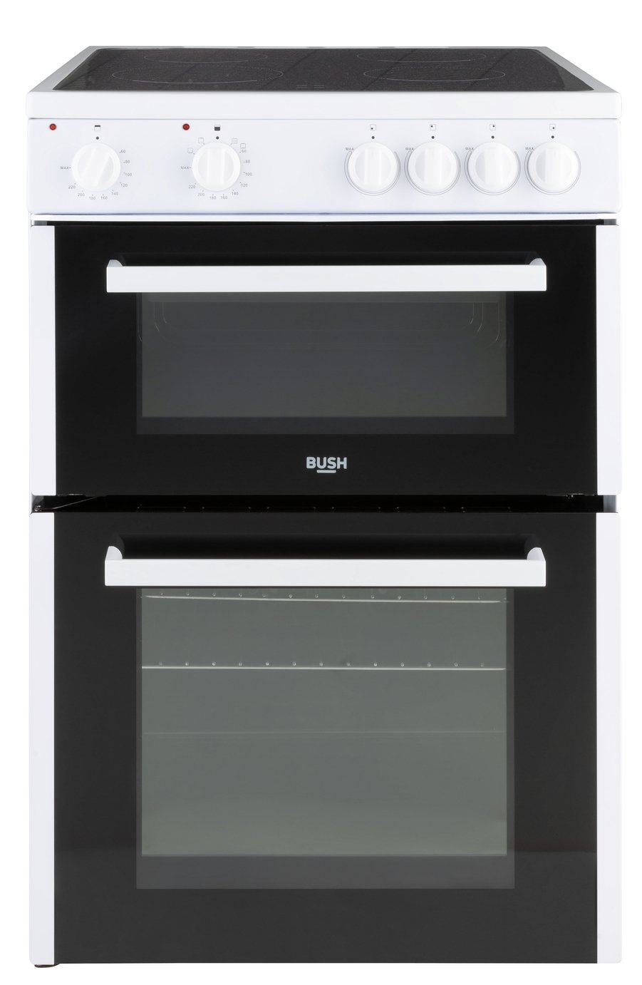 Bush B60TCWX 60cm Twin Cavity Electric Cooker - White