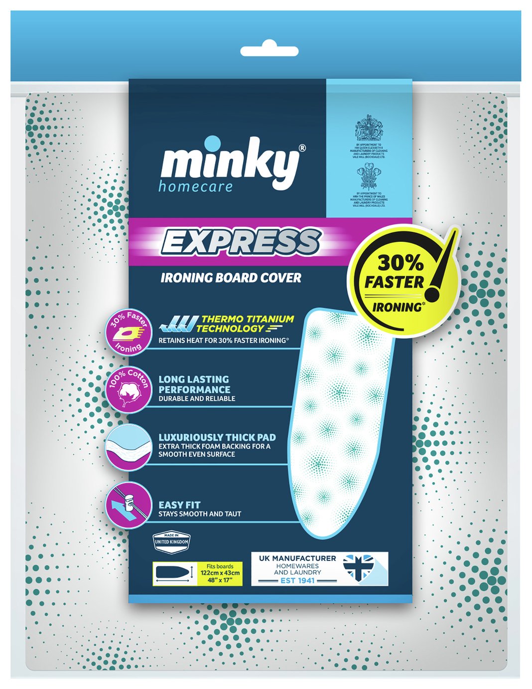 Minky Express 122 x 43cm Ironing Board Cover Reviews Updated December