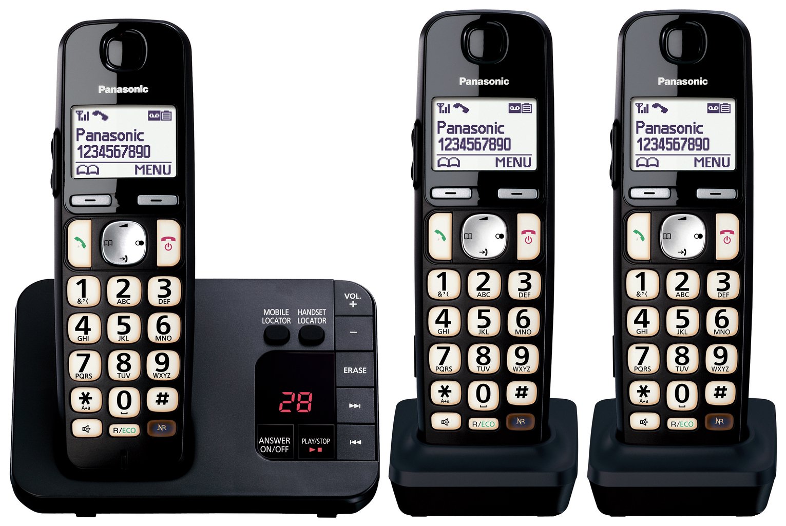 Panasonic KX-TGE723EB Easy Use Cordless Telephone Review