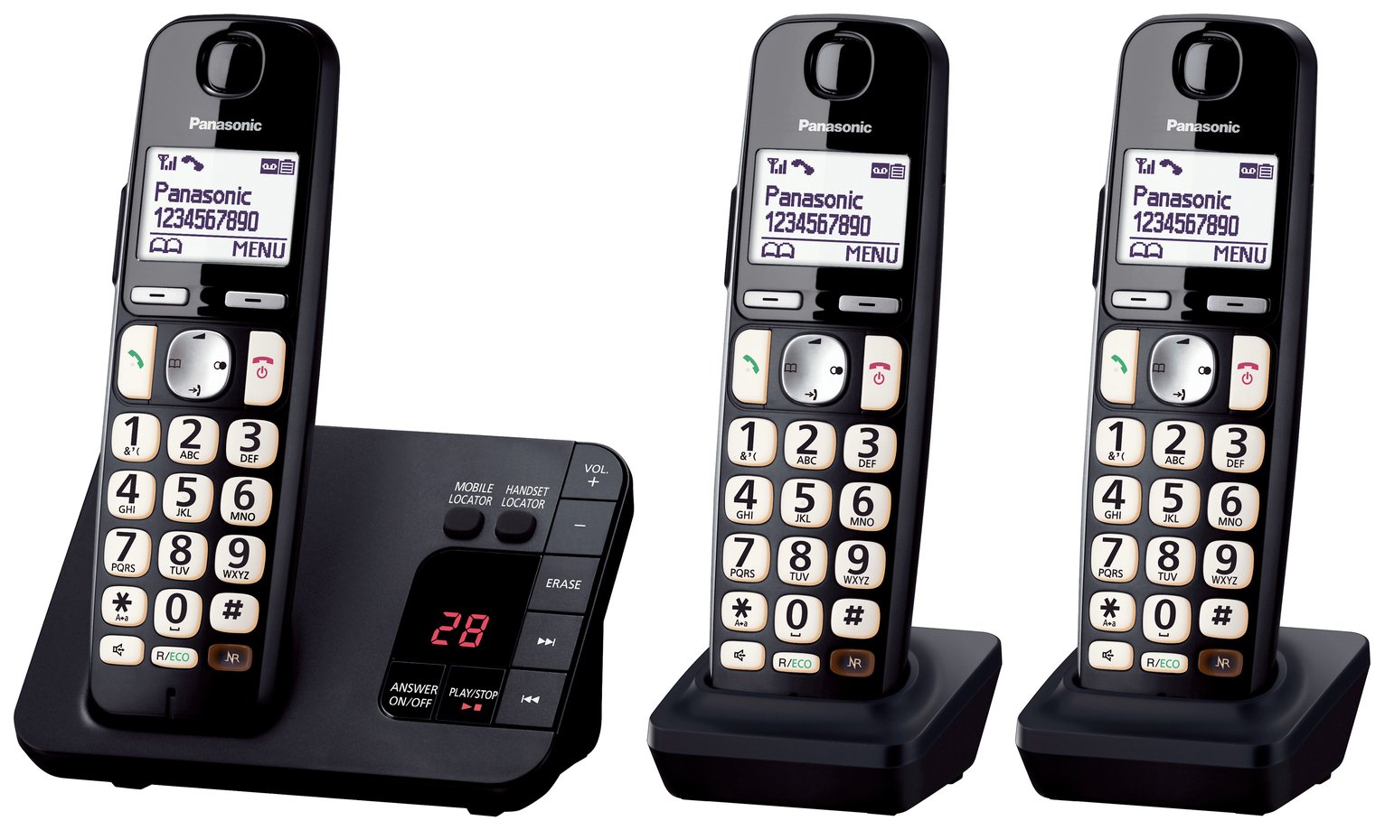 Panasonic KX-TGE723EB Easy Use Cordless Telephone Review