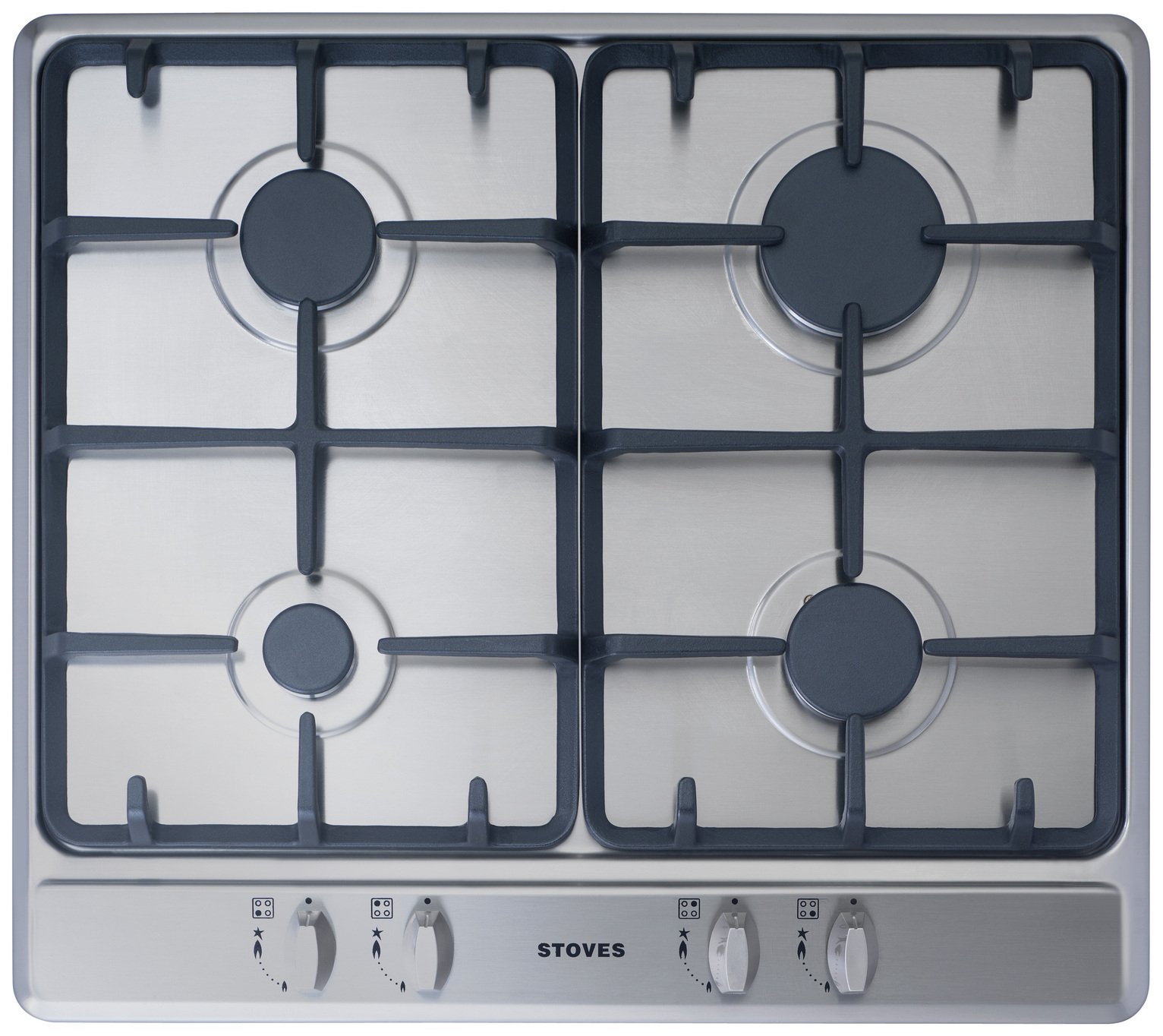 Stoves SGH600C Gas Hob - Stainless Steel