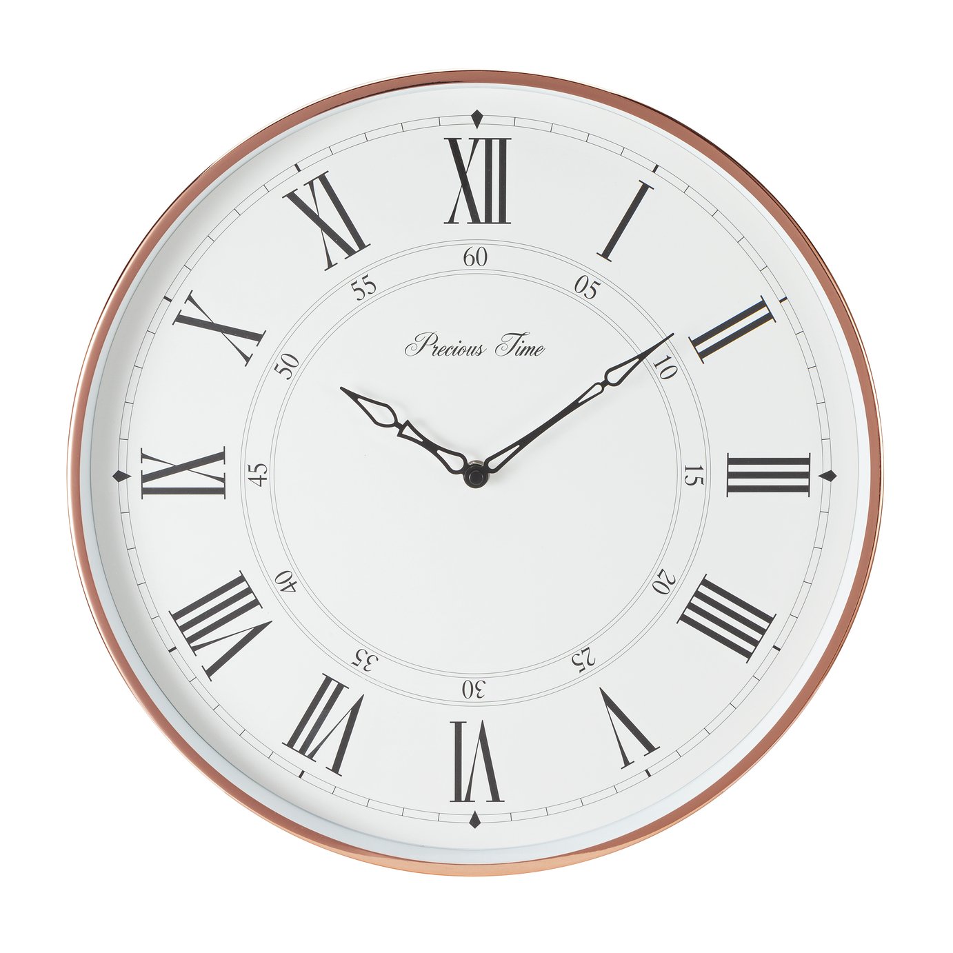 Argos Home Wall Clock - Copper & White