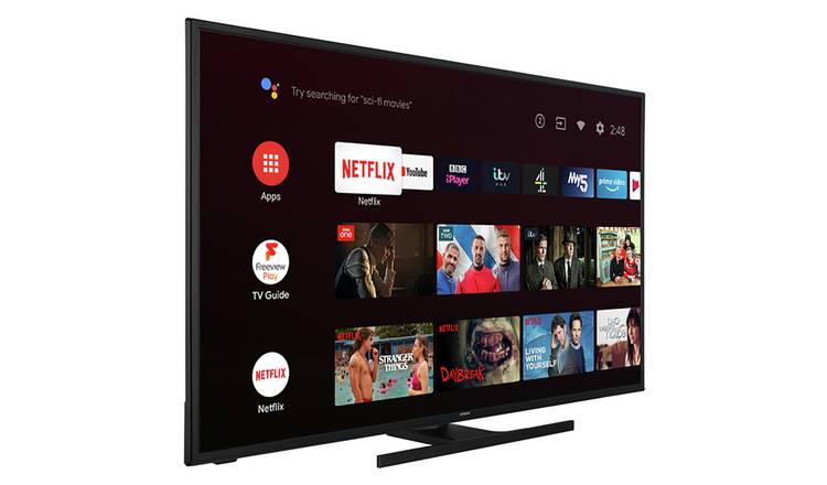 Buy Hitachi 55 Inch Smart 4k Uhd Android Hdr Led Freeview Tv Televisions Argos