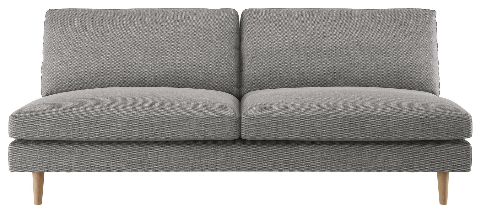Habitat Teo Fabric 3 Seater Sofa - Grey