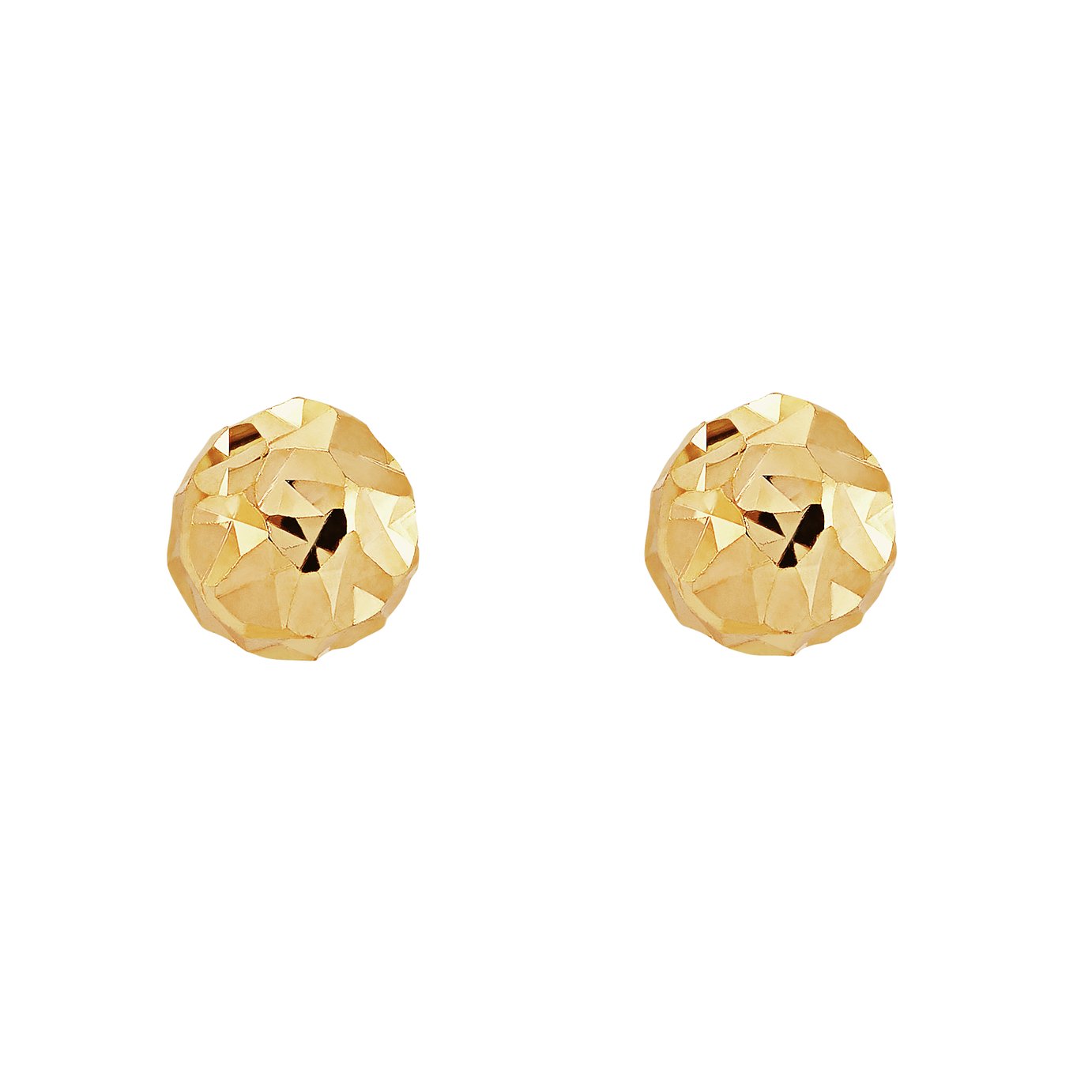 Revere 9ct Gold Diamond Cut Ball Stud Earrings Review