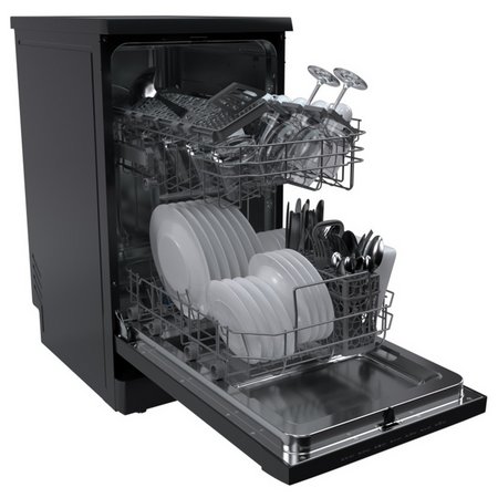 Hoover HDPH 2D1049B-80 Slim Dishwasher - Black