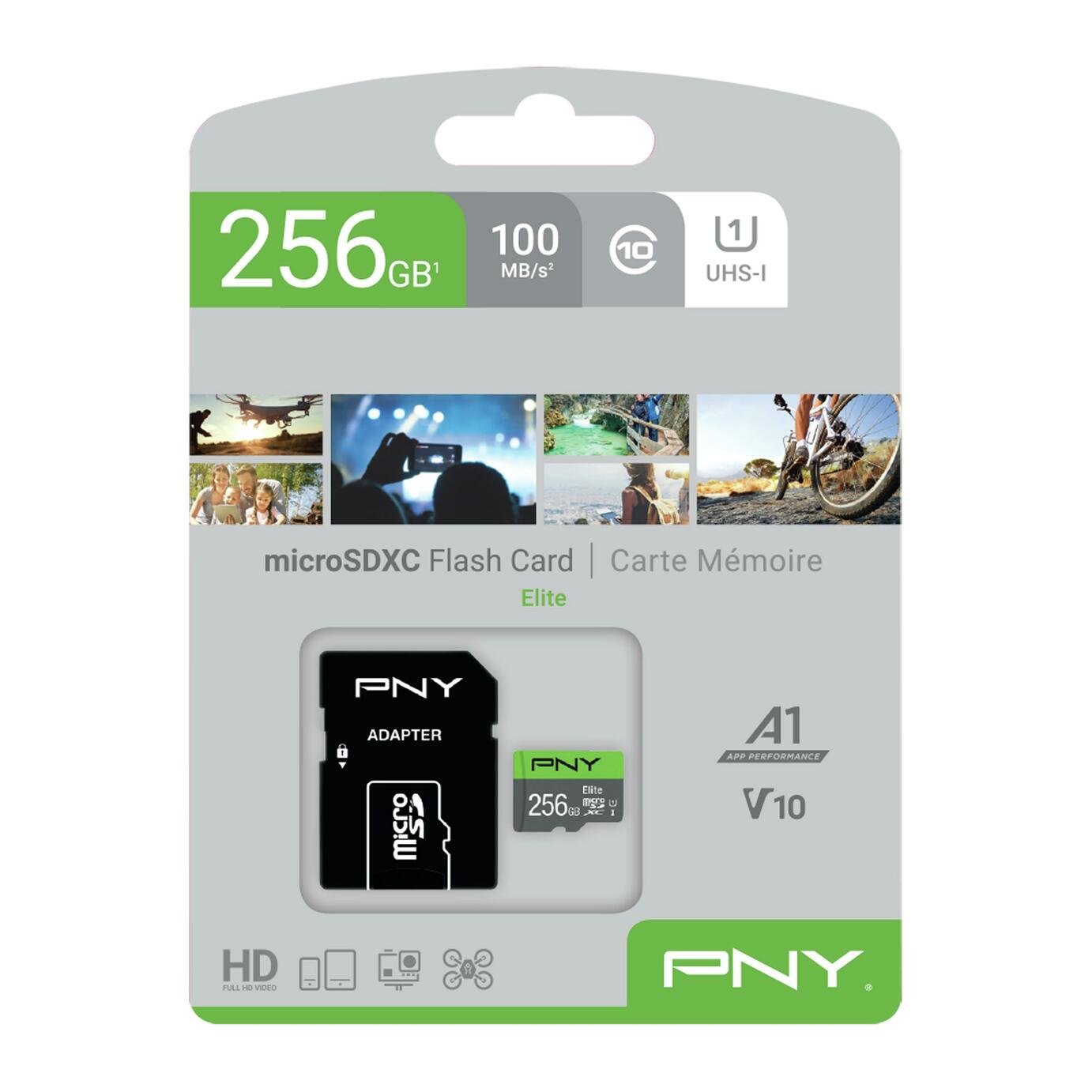 PNY Elite 100MBs microSD Memory Card - 256GB