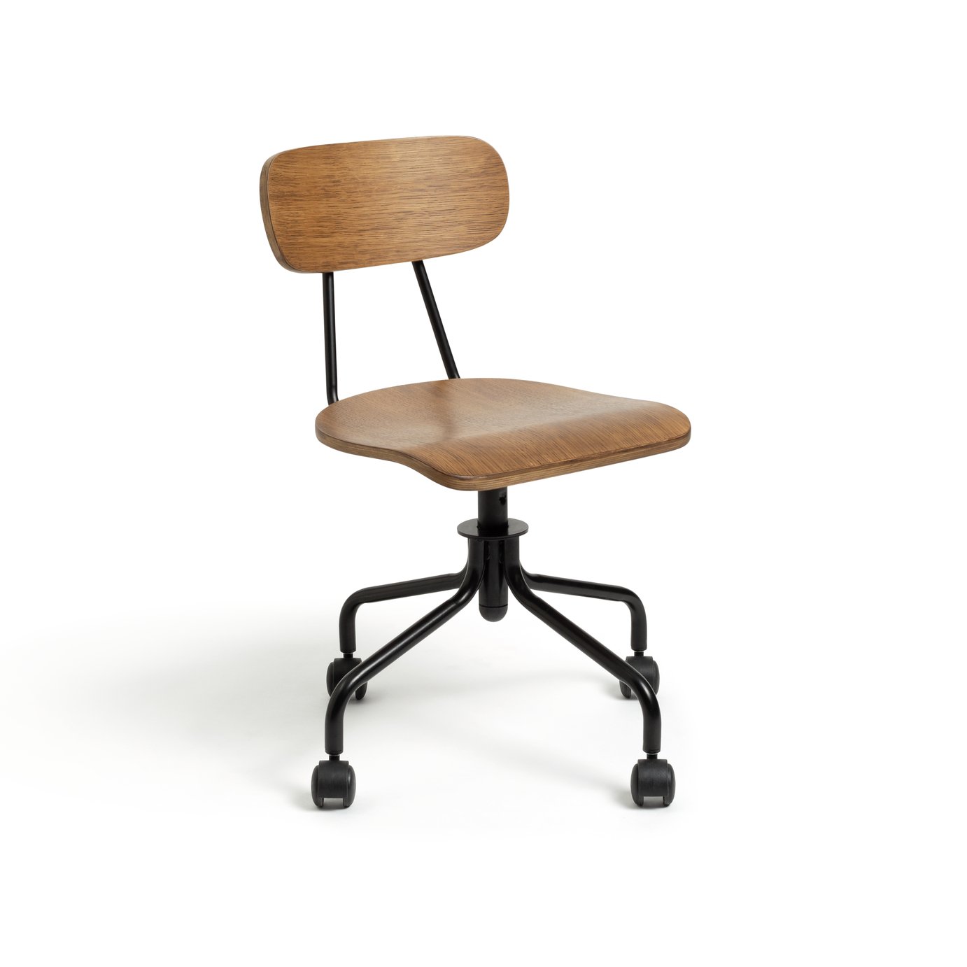 Habitat Old School Ergonomic Office Chair - Dark Oak