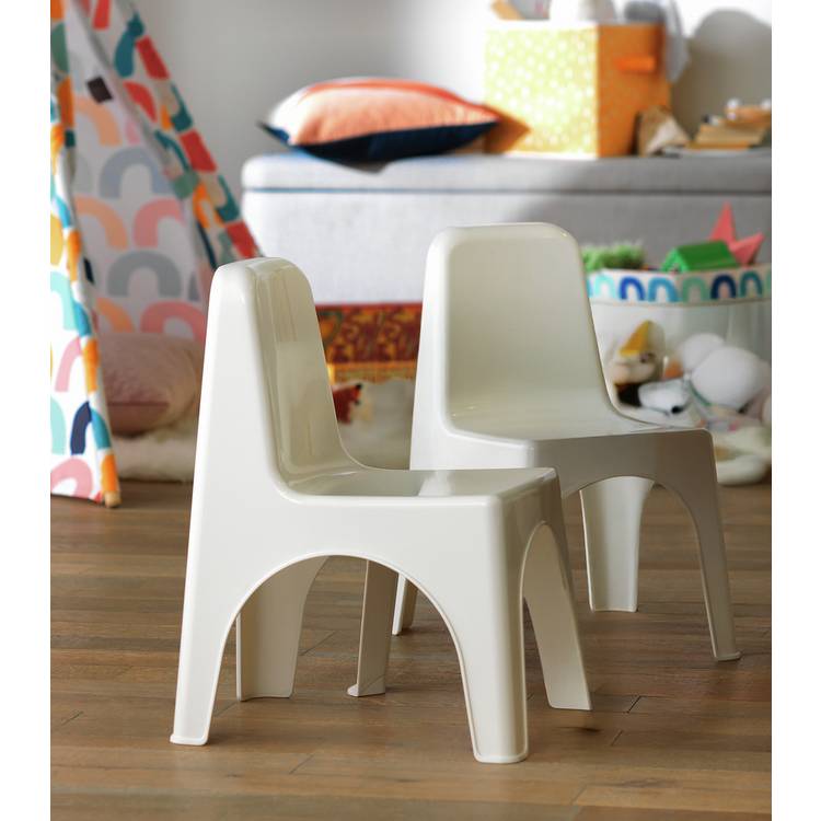 Bica Pair of Kids Plastic Chairs - White 0