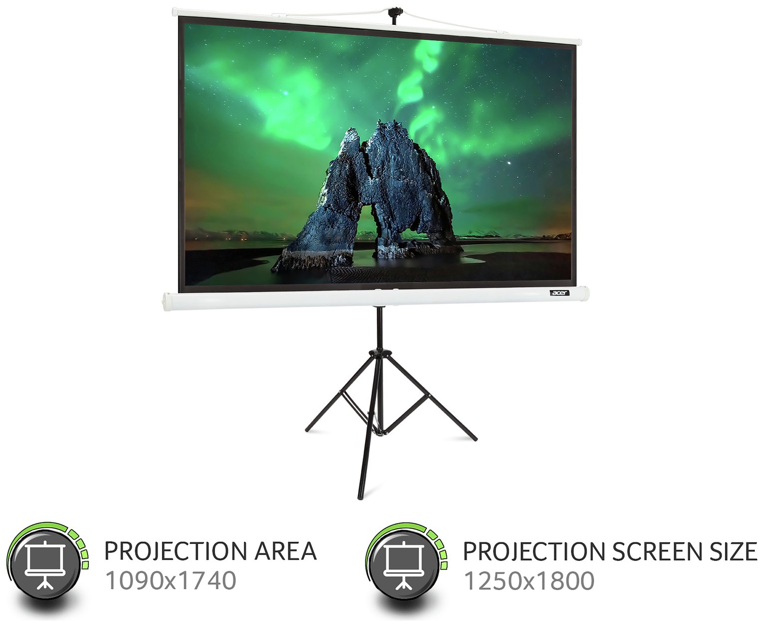 Acer 82.5 Inch Tripod Projection Screen Review
