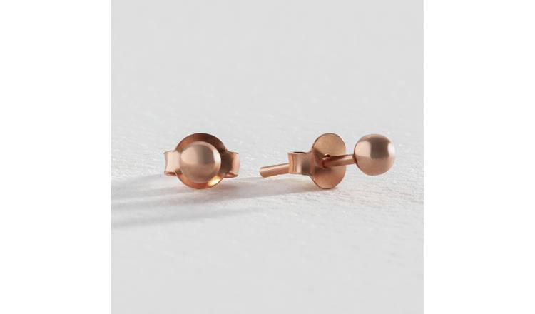 Rose gold shop earrings argos