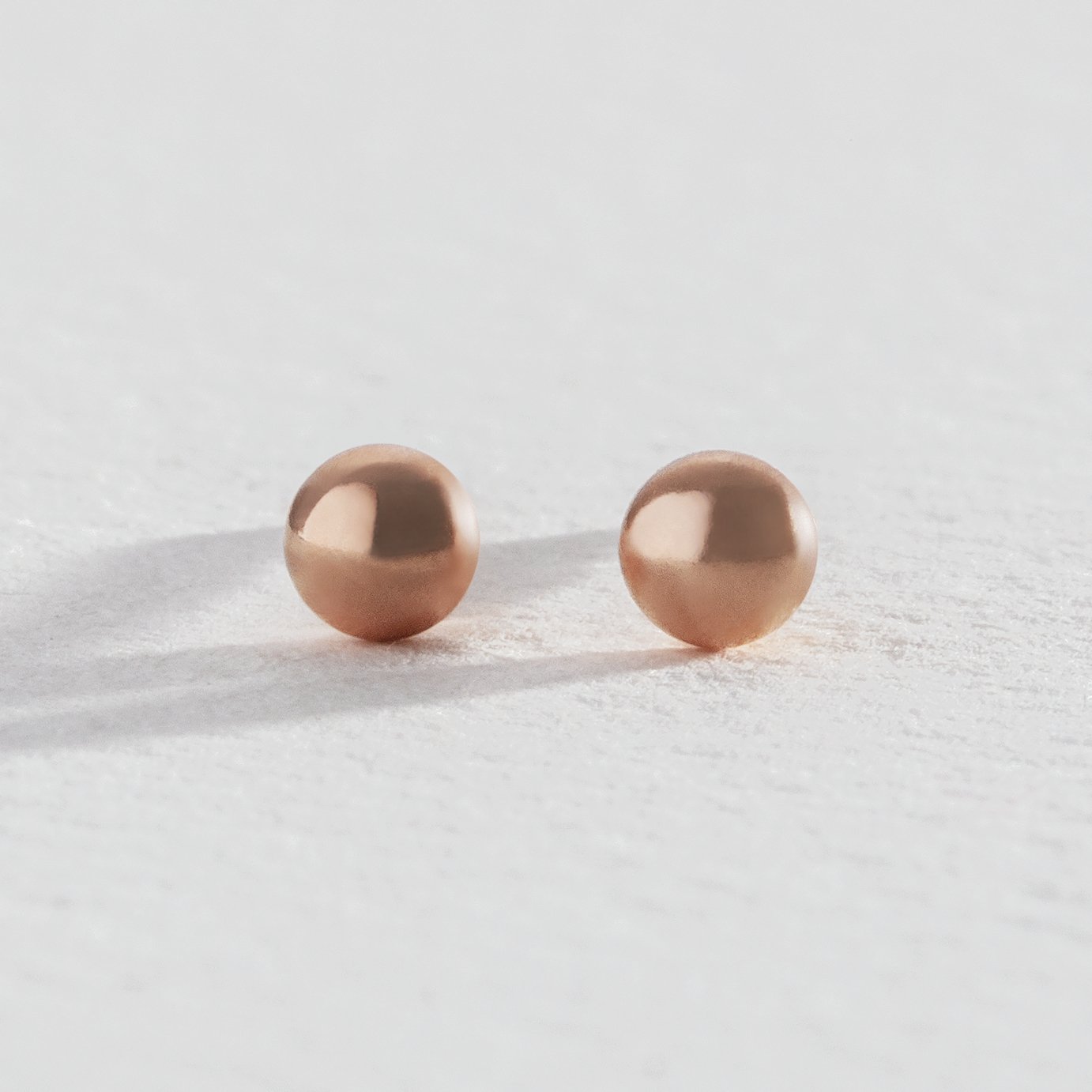 Revere 18ct Rose Gold Plated Ball Stud Earrings Review