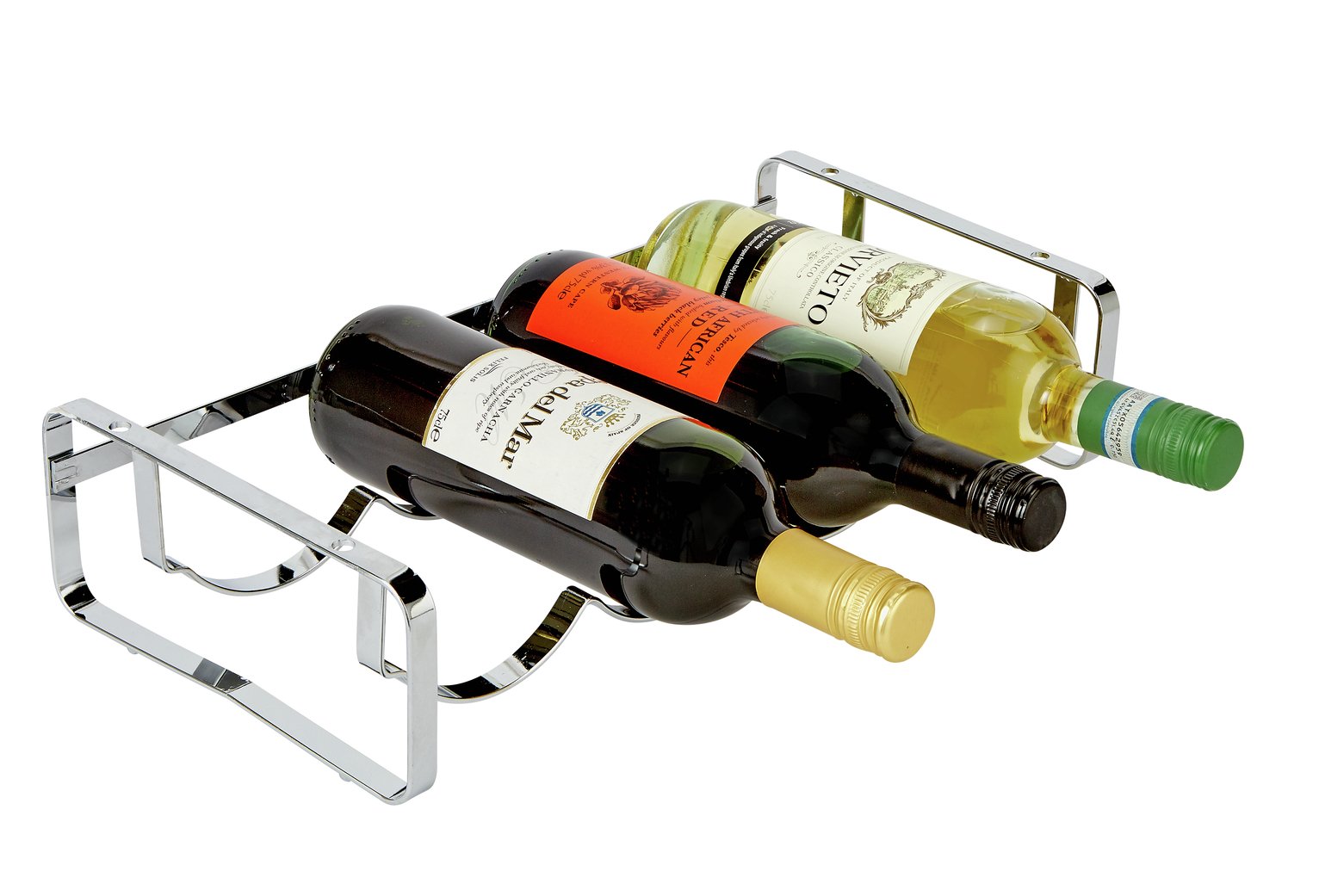 Argos Home Stacking Wine Rack - Silver