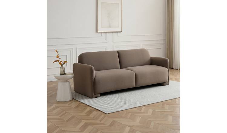 Kyoto Ralph Small Double Velvet Clic Clac Sofa Bed - Taupe