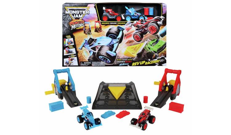 Monster Jam Monster Motors Rev Up Raceway Playset