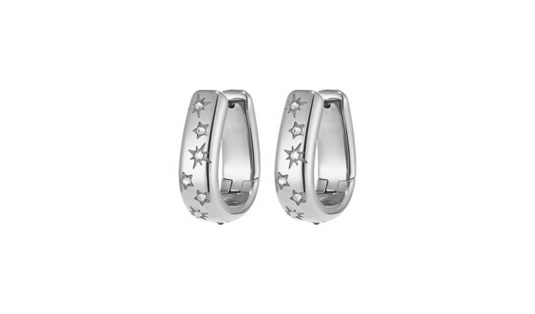 Olivia Burton Celestial Stainless Steel Wide Hoop Earrings