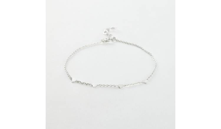 Revere Sterling Silver Mini Hearts Bracelet