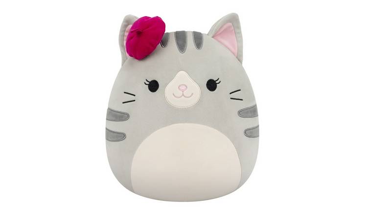 Squishmallows Original Tally the Grey Cat with Beret 12 Inch Plush Toy