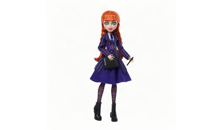Monster High x Wednesday Collectable Doll, Agnes DeMille with Purple Uniform