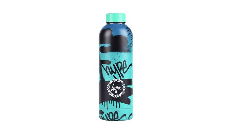 Hype Graffiti Print Teal Stainless Steel Bottle - 500ml