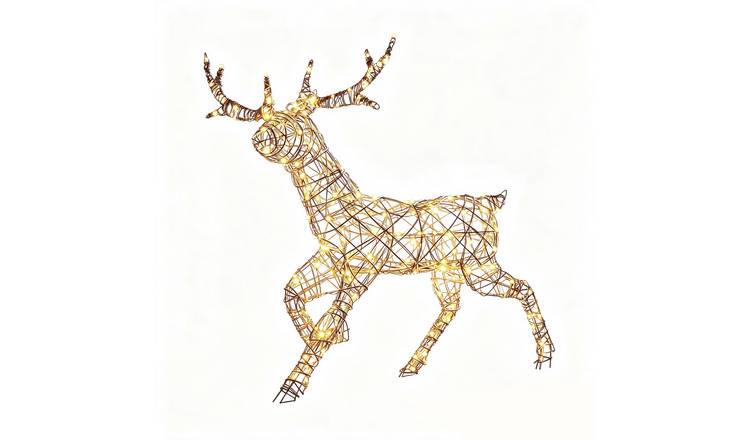 Premier Decorations Prelit Christmas 286 LED Stag Decoration