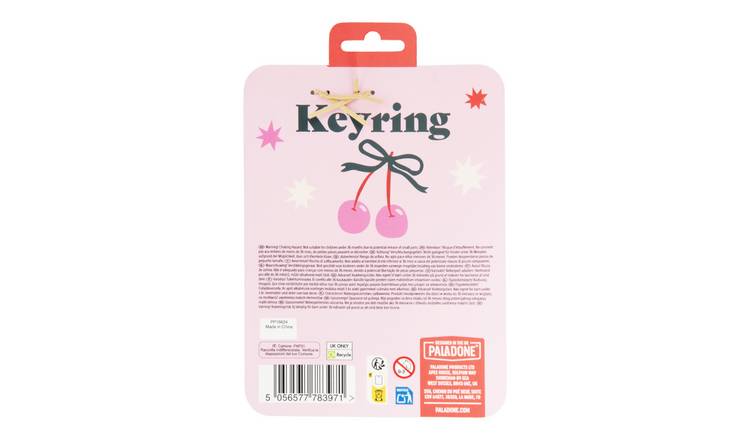Cherry Fluffy Keyring