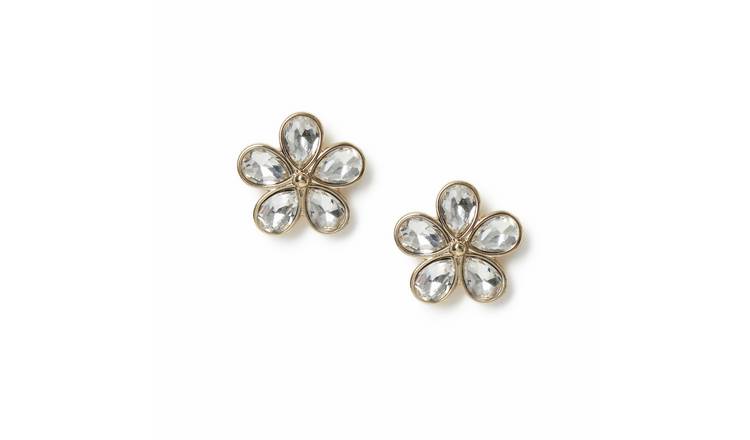 Freedom Crystal Flower Stud Earrings