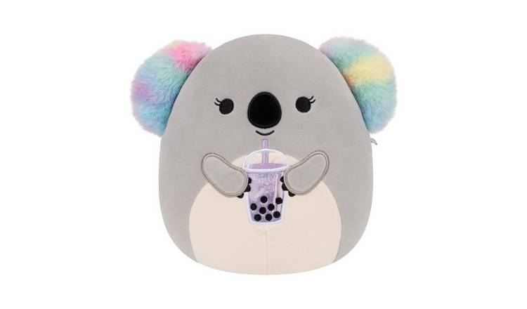 Squishmallows Original Doxana The Grey Koala Holding Boba 7.5 Inch Plush Toy