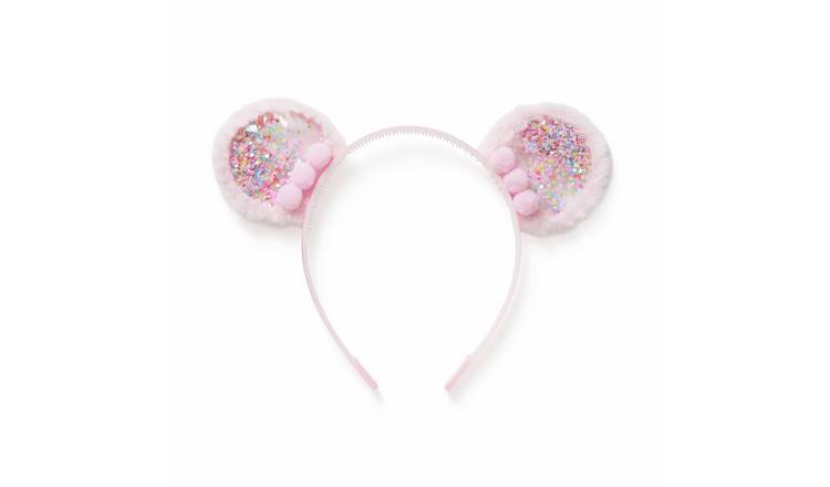 Flitzy Glitter Ears Pink Headband